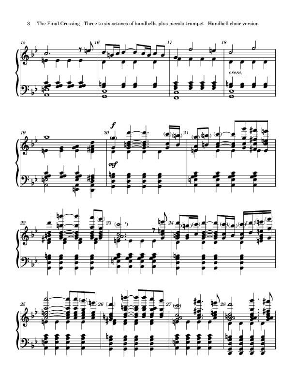 The Final Crossing (Handbells, 3-6 octaves, Level 3-), page 2